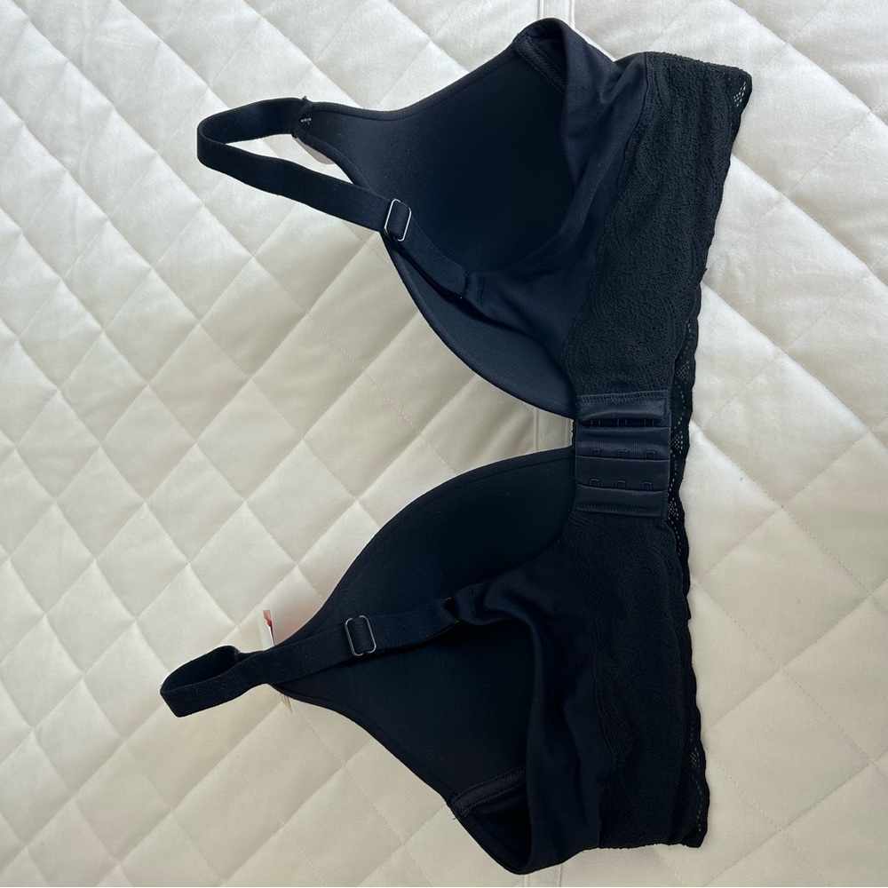NWT Warner’s bra. Black. 38B. Wire free. From Cloud 9 collection - Picture 5 of 7
